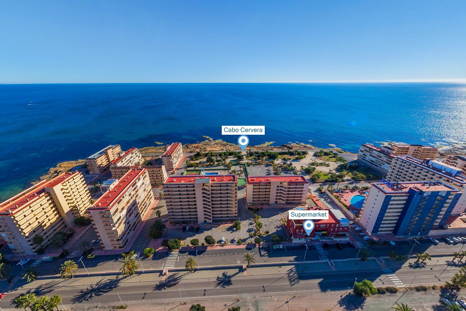 Cabo Cervera cliff coastline rock formations Torrevieja